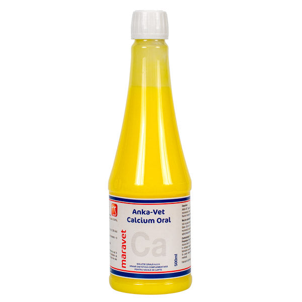 Anka-vet Calcio per via orale 500 ml bovini supplément nutritionnel dopo parto, bovins