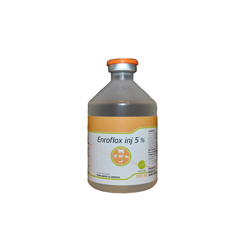 ENROFLOX INJ. 50 mg/ml 100 ML // Enrofloxacin // cattle (calves), sheep, goats, pigs and dogs