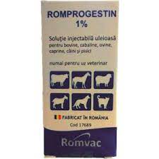 ROMPROGESTIN 1% 20 ML // Progesterone // Bovini, cavalli, pecore, capre, cani e gatti / Cattle, horses, sheep, goats, dogs and cats