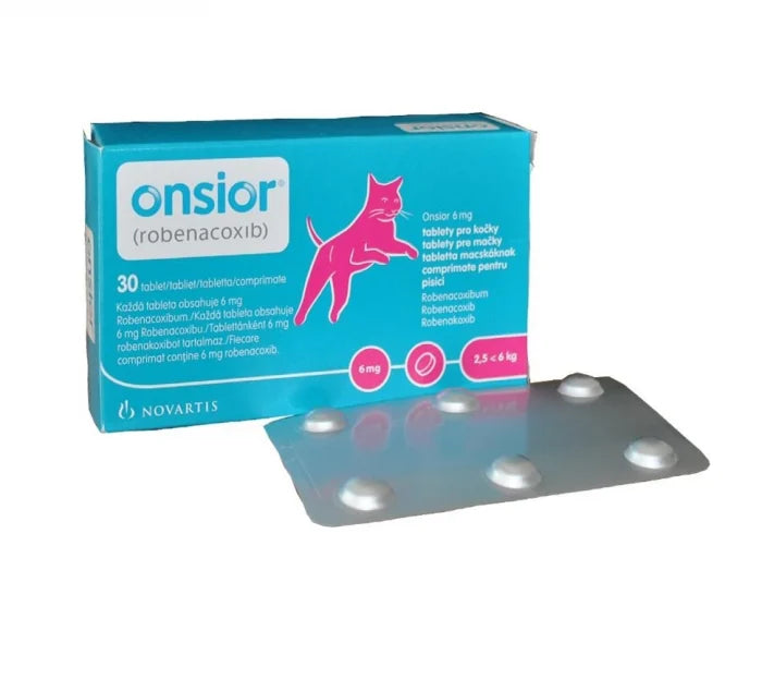 ONSIOR Chat 6 mg / 6 COMPRIMÉS // traitement de la douleur et de l'inflammation associées aux troubles musculo-squelettiques aigus et chroniques chez le chat
