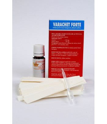 VARACHET FORTE 0,6ml for bees AMITRAZ 15mg , FLUVALINATE for the treatment of varroasis / soluzione per strisce di fumo per la varroa delle api