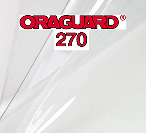 Oroguard 270 Pellicola di protezione da pietrisco, per carrozzeria, trasparente, autoadesiva, 1 m x 15 cm, universale - Pet Shop Luna