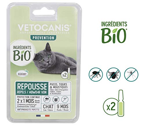 VITALVETO Agrobiothers pipetta Controllato Biologico Pest Control 2 x 0,6ml Cat – Edencert - Pet Shop Luna