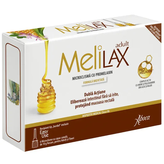 Melilax Microlavement pour adultes, 6x10g, Aboca