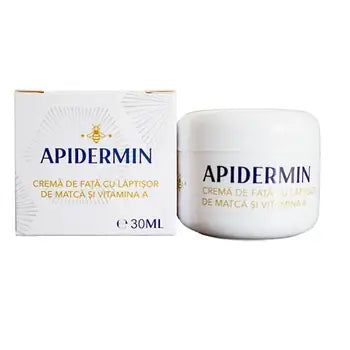 APIDERMIN CRÈME HYDRATANTE VISAGE À LA GELÉE ROYALE ET À LA VITAMINE A - Peaux sèches, fatiguées et ridées par Apidermin