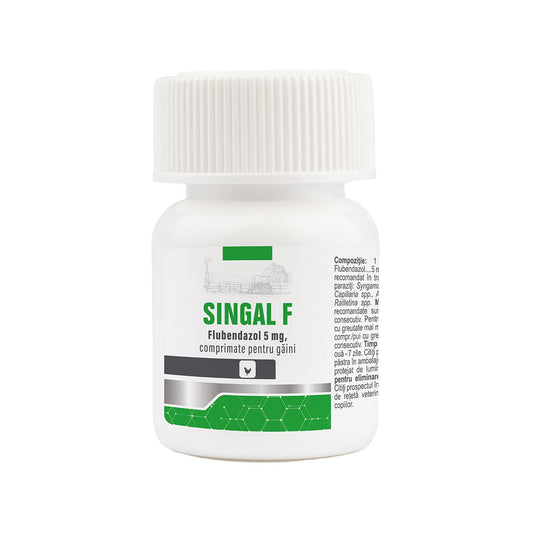 SINGAL F 100 CP // Flubendazol 5 mg // INTERNAL ANTIPARASITIC FOR CHICKENS