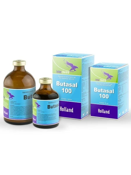 BUTASAL 100ML // Butafosfan, Cianocobalamina (vitamine B12) // Cavalli, bovini, cani e gatti.// Chevaux, bovins, chiens et chats 