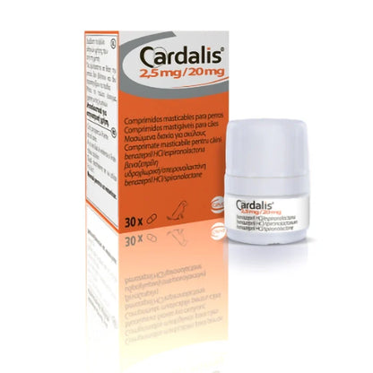 CARDALIS 5 MG / 40 MG - 30 COMPRIMÉS // insuffisance cardiaque congestive // ​​CHIENS