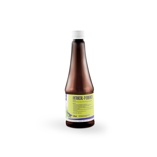 INTRACAL-P DRENCH 500ML- COMPLEMENTARY FEED FOR CATTLE // MANGIME COMPLEMENTARE PER BOVINI con carenza di calcio e fosforo