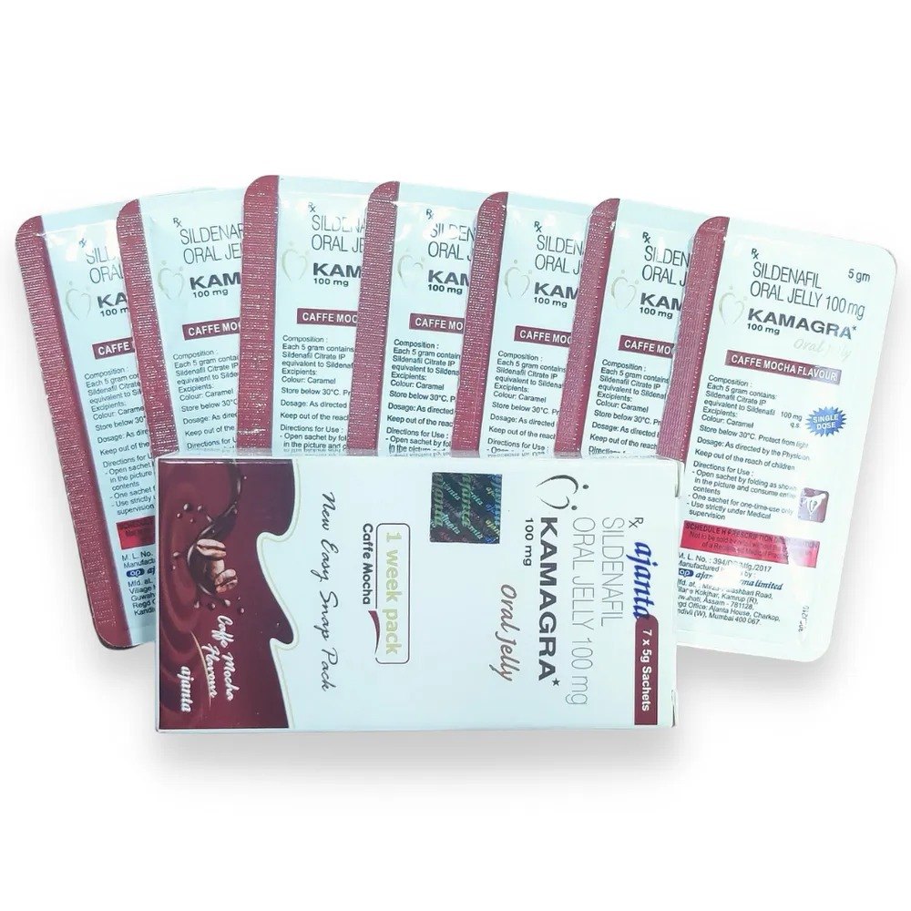 Kamagra Oral Jelly- 7 GEL BAGS // Sildenafil