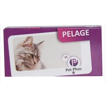 Pet Phos Feline Pelage, 36 comprimés - Complément alimentaire pour améliorer l'apparence de la peau et du pelage des chats Pet Phos Feline Pelage, 36 comprimés, Ceva Sante