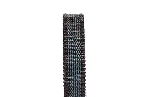 Color & Gray Super-Grip Leash with Handle, and D-Ring, 0.79 in x 6.56 ft, Black-Gray - Pet Shop Luna