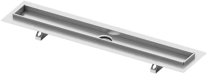 TECE 600700 drainline - Canalina per doccia (dritta, in acciaio INOX, lucidata, con flangia), colore: Argento - Pet Shop Luna