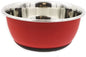 Tyrol Stainless Steel Anti-Slip Bowl for Cat/Dog/Pets, Mat Red, 13.5 cm, 0.13601 kg - Pet Shop Luna