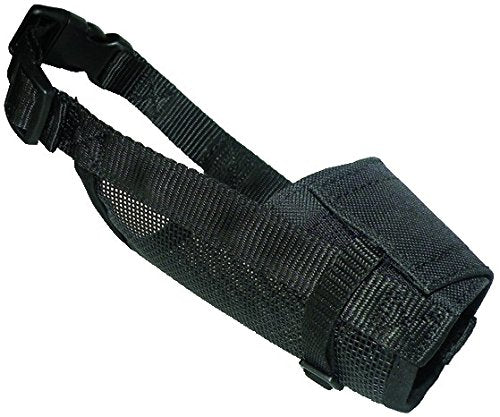 Agrobiothers MUSELIERE Black Nylon Security coneck' T XL 15-18 cm/22-52 cm - Pet Shop Luna