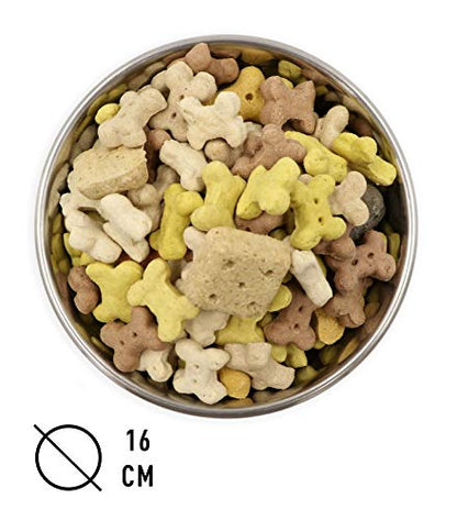 Tyrol Stainless Steel Anti-Slip Bowl for Cat/Dog/Pets, Wood Effect, 16 cm, 0.15 kg - Pet Shop Luna
