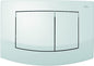 TECE Ambia - Placca di Comando per sciacquone WC, Colore: Bianco - Pet Shop Luna