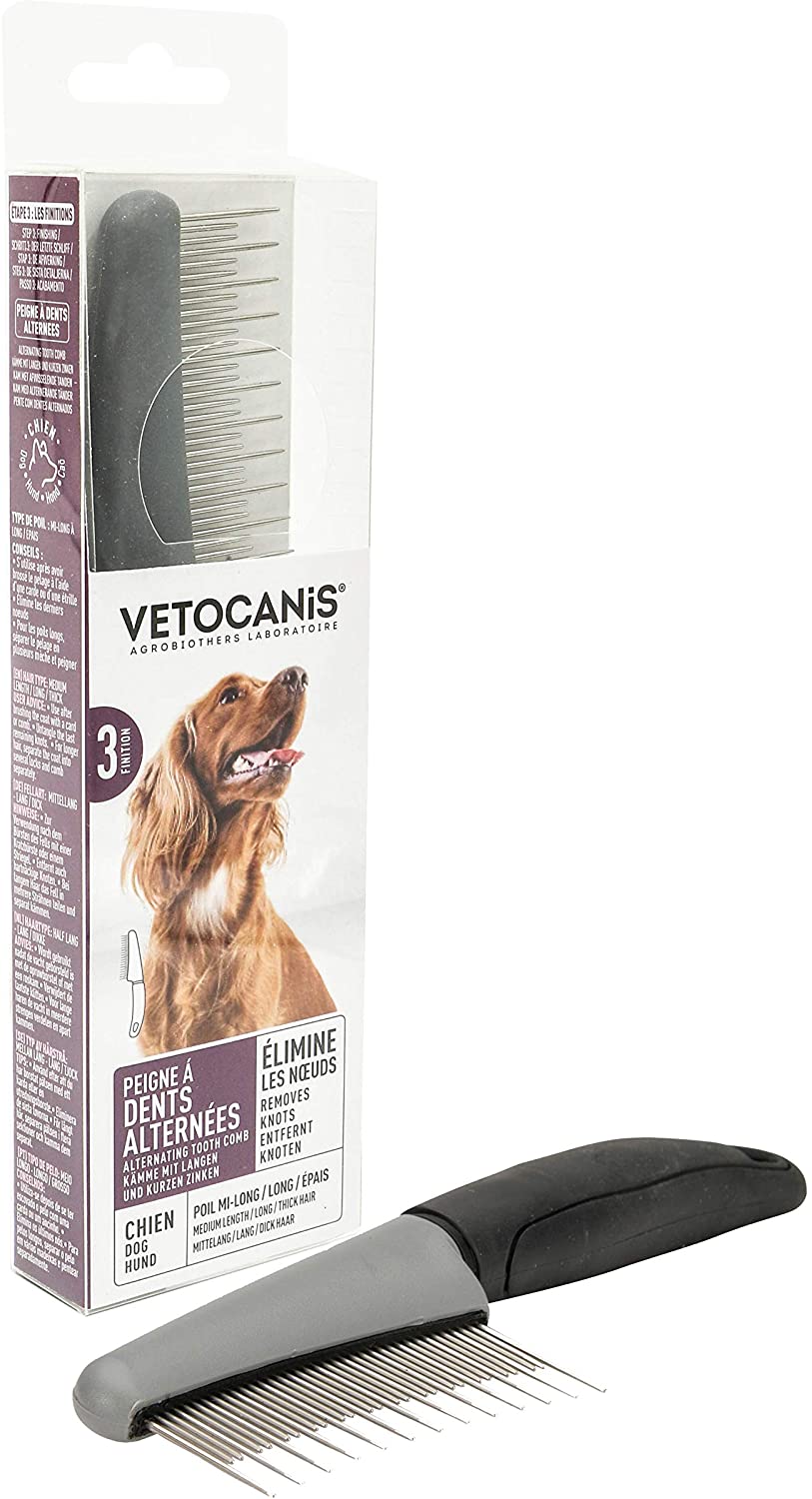 Vetocanis Alternating Tooth Dog Comb - Pet Shop Luna