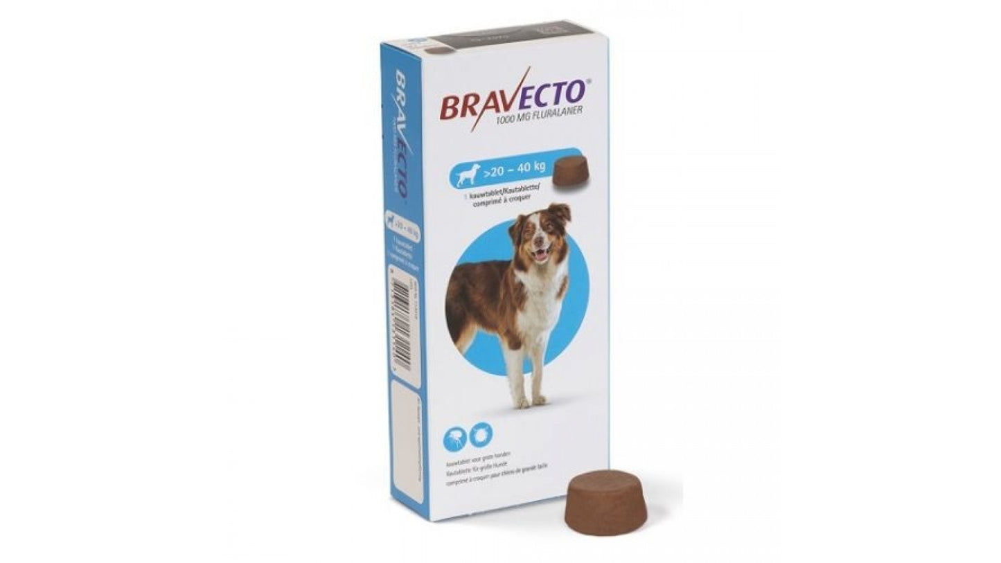 Bravecto Chews for Dogs 12 weeks protection External Antiparassitic / Compresse Masticabili per Cani < 1 tablet > - Pet Shop Luna